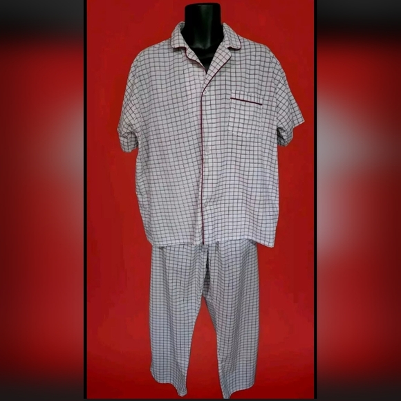 VINTAGE McGREGOR CLASSICS MENS PAJAMAS SET SHIRT PANTS XL NWOT - Picture 1 of 14